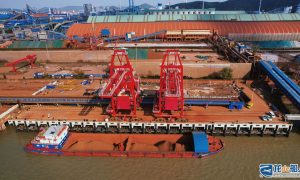中交三航承建安徽省馬鞍山市碼頭項目二期工程交工驗收