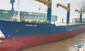 上海中遠海運重工完成“風神”輪修理工程